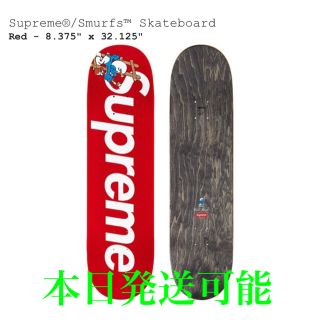 シュプリーム(Supreme)のsupreme   Smurfs Skateboard 赤(スケートボード)