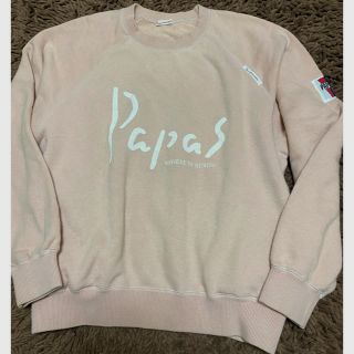 90's　Papas　パパス　ワールドツアー　スウェット　ヘンリーネック　肉厚