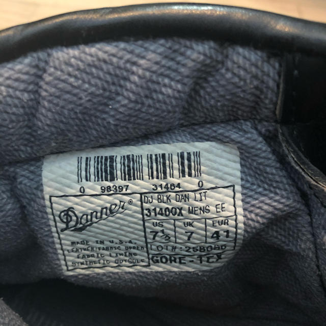 Danner ダナーライト ブラック US7.5 25.5cm - ブーツ