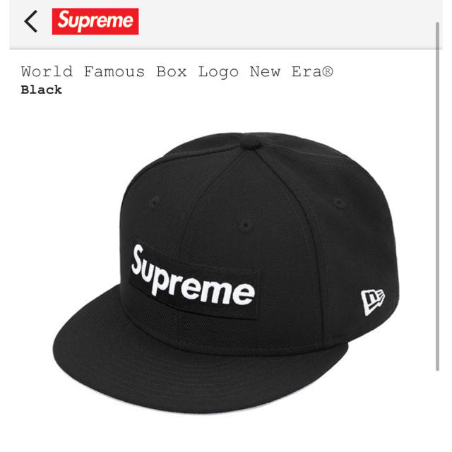 Supreme(シュプリーム)のSupreme　World Famous Box Logo New Era® メンズの帽子(キャップ)の商品写真