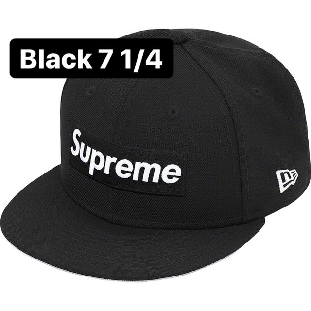 World Famous Box Logo New Era  黒 7 1/4キャップ