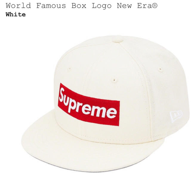 Supreme/World Famous Box Logo New Era キャップ