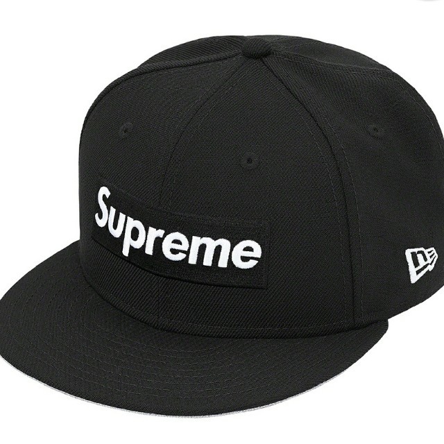 Supreme(シュプリーム)のnew era 7-1/2 black メンズの帽子(キャップ)の商品写真