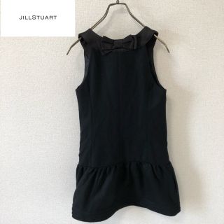 ジルスチュアート(JILLSTUART)のジルスチュアート ワンピース サイズ0 レディース　黒　秋冬服(ミニワンピース)