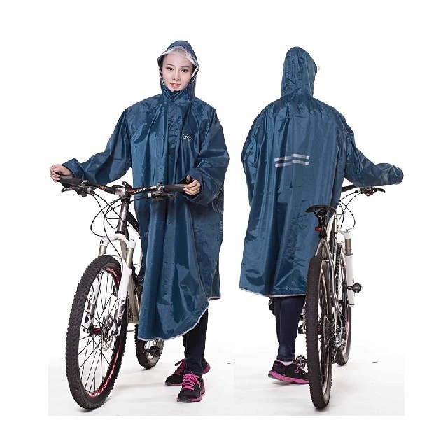 レインコート ポンチョ カッパ 雨具 ツバ付き 自転車 防水