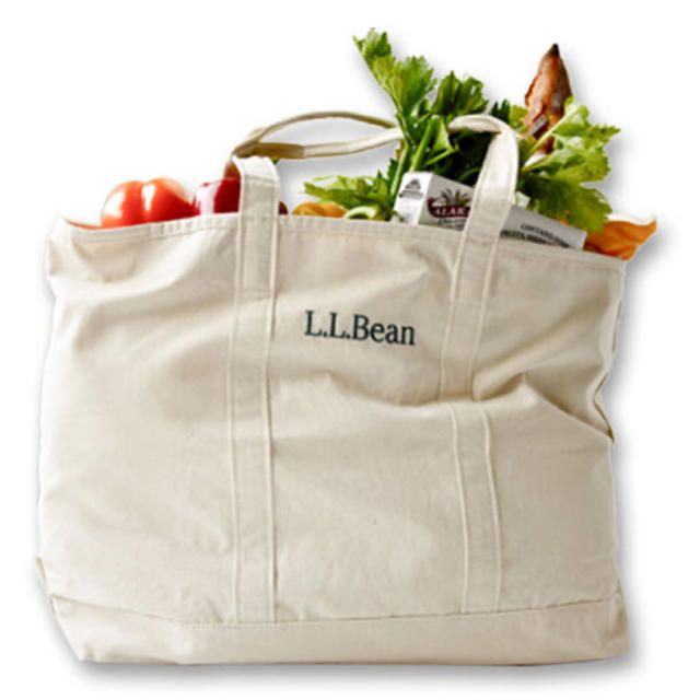 L.L.Bean(エルエルビーン)のL.L.Bean グローサリートートplatinumカラー　エコバッグ レディースのバッグ(トートバッグ)の商品写真