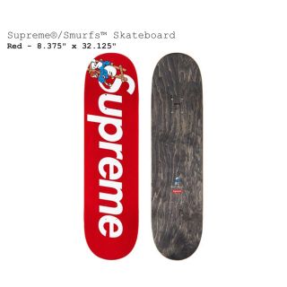 シュプリーム(Supreme)のSupreme / Smurfs Skateboard   RED(スケートボード)