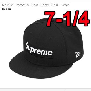 シュプリーム(Supreme)のWorld Famous Box Logo New Era® BLACK(キャップ)