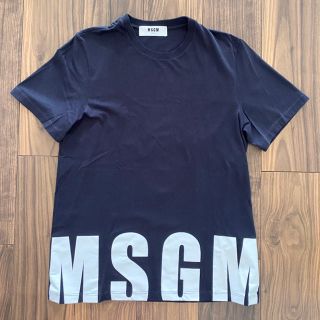 エムエスジイエム(MSGM)のMSGM エムエスジイエム　ロゴ　Tシャツ　黒　ブラック　XS(Tシャツ/カットソー(半袖/袖なし))