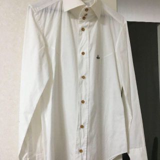 vivienne westwood man デザイン　シャツ　ホワイト　白　長袖