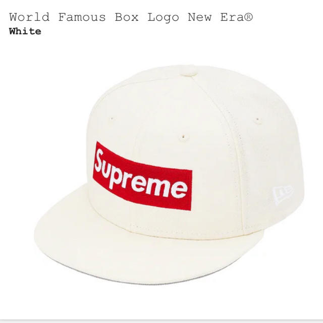 Supreme(シュプリーム)のWorld Famous Box Logo New Era® White メンズの帽子(キャップ)の商品写真