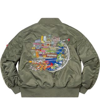 シュプリーム(Supreme)のSupreme Globe MA-1(ブルゾン)