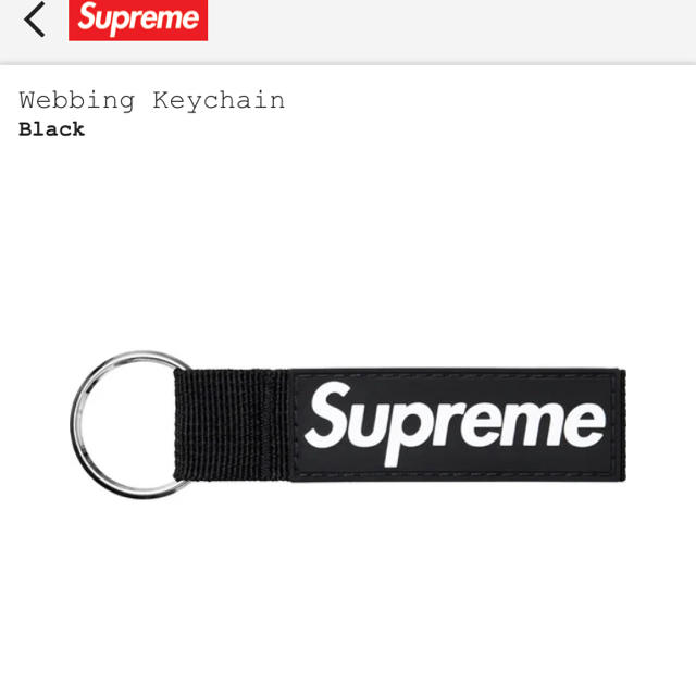 Supreme(シュプリーム)のSupreme Webbing Keychain Purple  メンズのファッション小物(キーホルダー)の商品写真