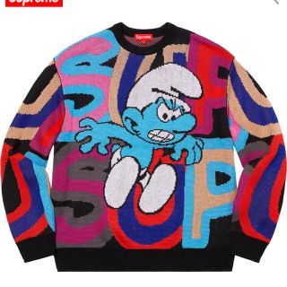 シュプリーム(Supreme)のsupreme smurfs sweater black s(ニット/セーター)