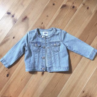 オールドネイビー(Old Navy)のノーカラー　Gジャン　18-24M(ジャケット/上着)