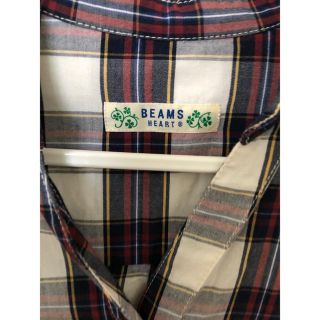 ビームス(BEAMS)の値下げ→2000円　BEAMS チェックシャツワンピース(ひざ丈ワンピース)