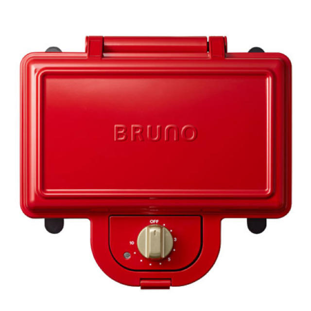 BRUNO(ブルーノ) ホットサンドメーカー ダブル BOE044-RD レッド