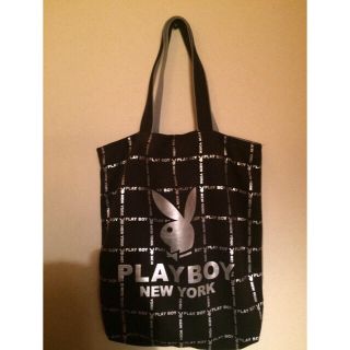 プレイボーイ(PLAYBOY)の【値下げ】プレイボーイ☆トートバッグ 黒(トートバッグ)