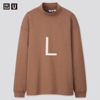 ユニクロ(UNIQLO)のモックネックプルオーバー　L(Tシャツ/カットソー(七分/長袖))