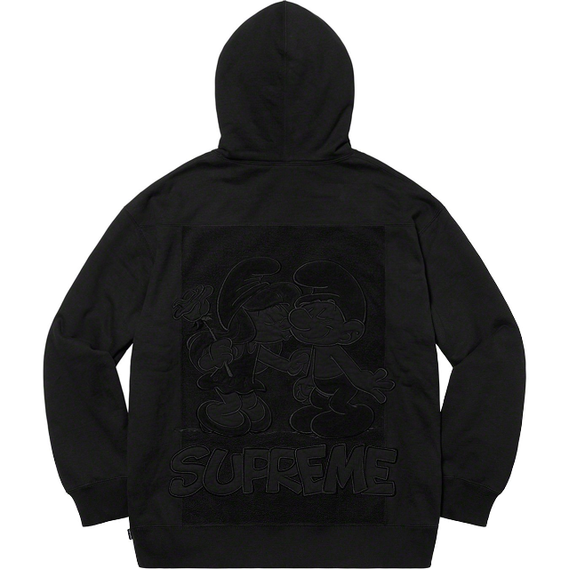 【 Black M 】Smurfs Hooded Sweatshirtトップス