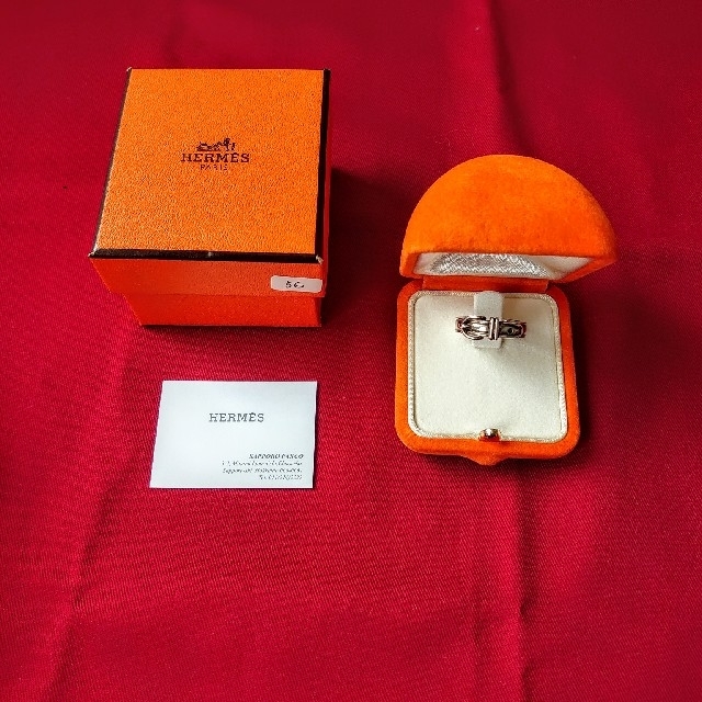 Hermes(エルメス)のHERMESエルメスベルト型指輪リングシルバー箱付き56　16号 メンズのアクセサリー(リング(指輪))の商品写真
