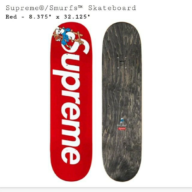 Supreme(シュプリーム)のSupreme Smurfs Skateboard スポーツ/アウトドアのスポーツ/アウトドア その他(スケートボード)の商品写真