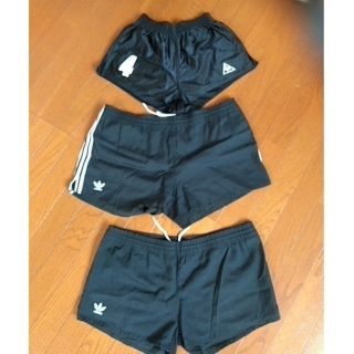 アディダス(adidas)のサッカー短パン　黒３着(ウェア)