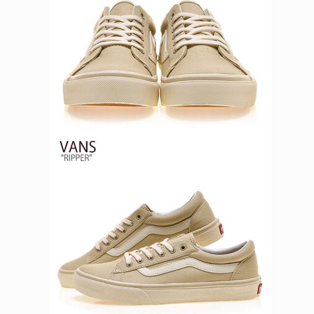 VANS(ヴァンズ)の新品  VANS  オールドスクール　スニーカー　スリッポン　ベージュ レディースの靴/シューズ(スニーカー)の商品写真