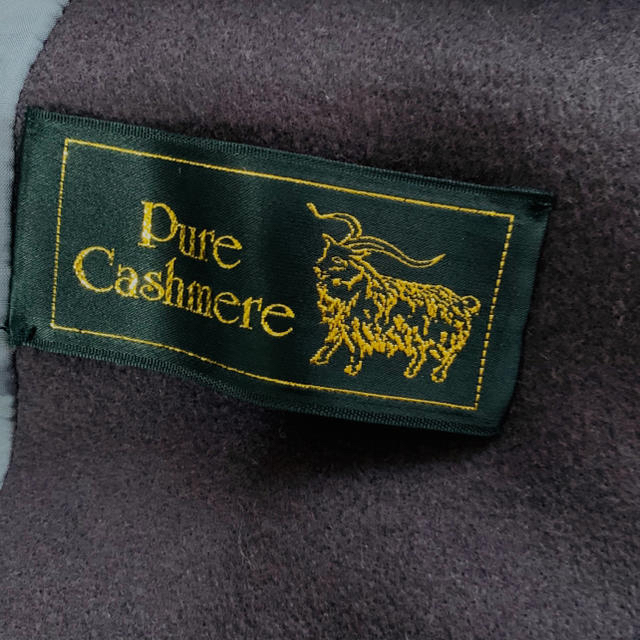 PureCashimere*高級ピュアカシミヤ100% 紫ハーフ コート