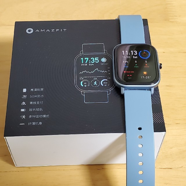 【美品】Amazfit GTS 中国版 ブルー