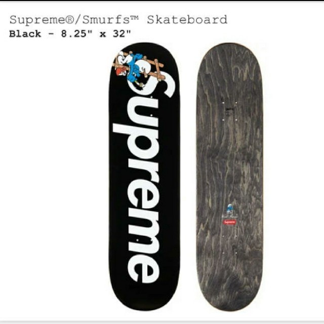 2個　Supreme smurfs skateboard deck スマーフ
