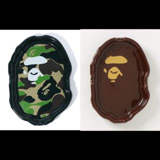 アベイシングエイプ(A BATHING APE)のBAPE ASH TRAY 灰皿 セット ABC CAMO APE HEAD(その他)