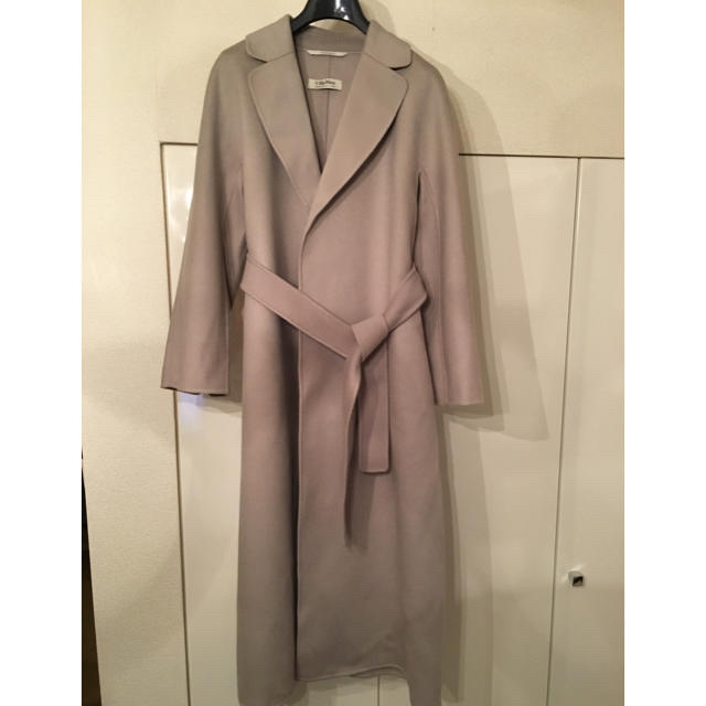 S Maxmara ミディアムグレー コート ESTURIAサイズ34着丈113㎝