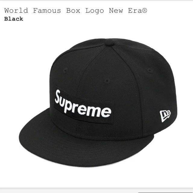 Supreme(シュプリーム)のWorld Famous Box Logo New Era® BLACK73/8 メンズの帽子(キャップ)の商品写真