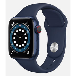 アップルウォッチ(Apple Watch)のApple Watch Series 6 GPS 44mm ブルーアルミニウム(その他)