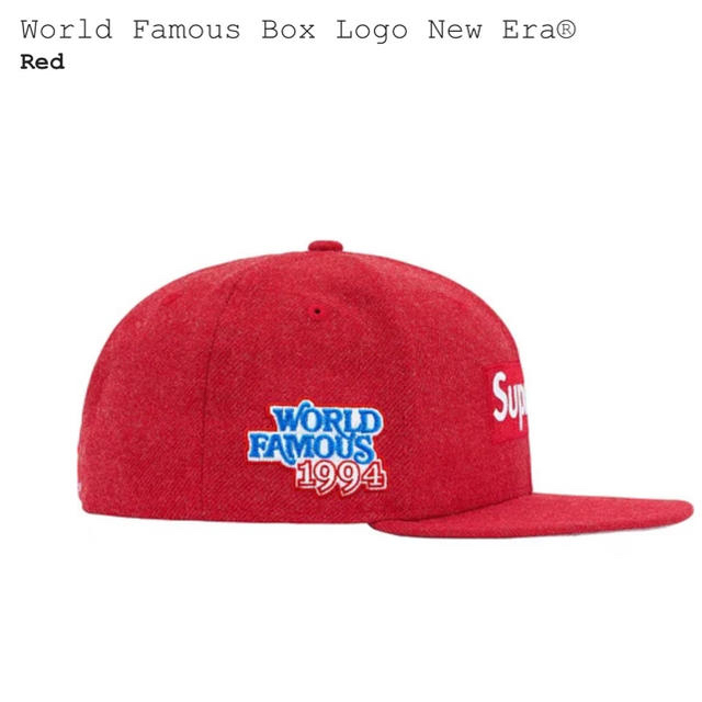 Supreme(シュプリーム)のSupreme Box Logo New Era Red 7 1/2 赤 メンズの帽子(キャップ)の商品写真