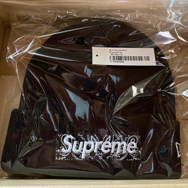 supreme bandana box logo beanie black