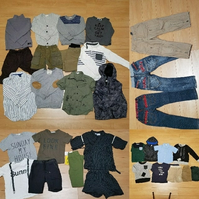 110　男の子　30点セット　まとめ売り　大量　ZARA GAP TK キッズ/ベビー/マタニティのキッズ服男の子用(90cm~)(Tシャツ/カットソー)の商品写真