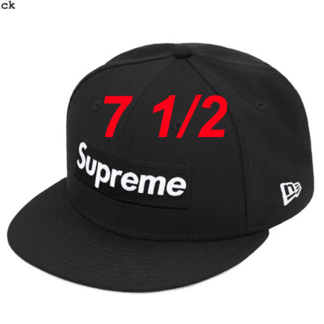 【7 1/2】Supreme New Era ブラック