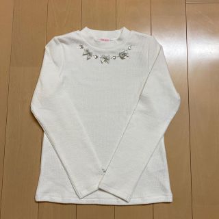 メゾピアノ(mezzo piano)のメゾピアノ 130【極美品】♡リボン♡(Tシャツ/カットソー)