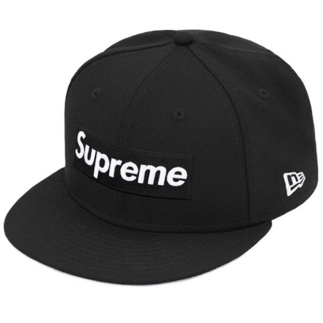 Supreme World Famous Box Logo New Era®Black黒SIZE