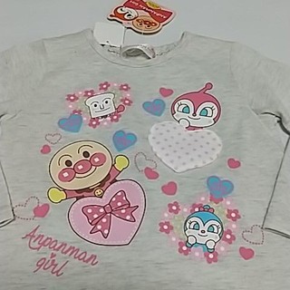 アンパンマン(アンパンマン)のはなむ様専用【新品未使用】アンパンマンガール 長袖シャツ  95cm(Tシャツ/カットソー)