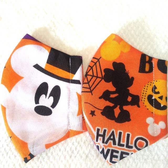 Disney(ディズニー)の大人用 2枚 ハンドメイド インナーマスク ディズニー ハロウィン ミッキー ハンドメイドのハンドメイド その他(その他)の商品写真