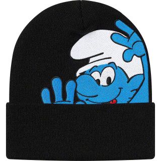 シュプリーム(Supreme)の【 Black 】 Supreme / Smurfs Beanie スマーフ(ニット帽/ビーニー)