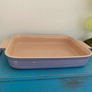 ルクルーゼ(LE CREUSET)の▼最終値下げ▼新品 ルクルーゼ ストーンウェア　レクタンギュラーディッシュ (食器)