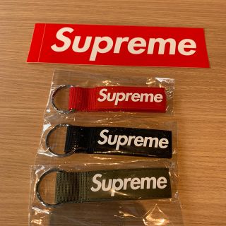 シュプリーム(Supreme)のsupreme キーホルダー  赤、黒、緑(キーホルダー)