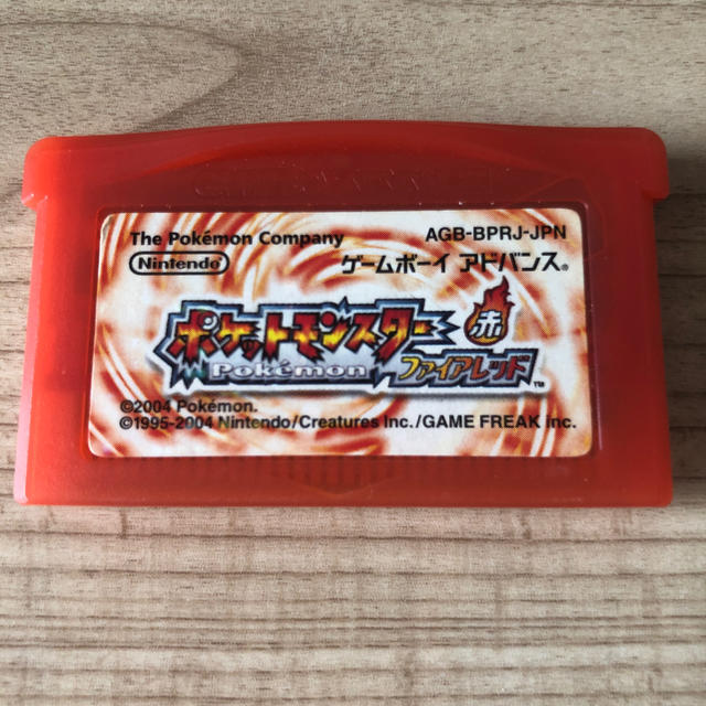 ゲームボーイアドバンス(ゲームボーイアドバンス)のGBA ポケットモンスター　ファイアレッド エンタメ/ホビーのゲームソフト/ゲーム機本体(携帯用ゲームソフト)の商品写真