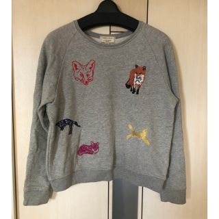 メゾンキツネ(MAISON KITSUNE')のMAISON KITSUNE (メゾンキツネ) キツネアイコン刺繍スウェット(トレーナー/スウェット)