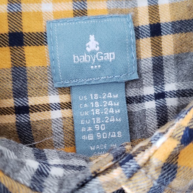 babyGAP(ベビーギャップ)のGAPベビー　長袖　シャツ　男の子 キッズ/ベビー/マタニティのキッズ服男の子用(90cm~)(ブラウス)の商品写真