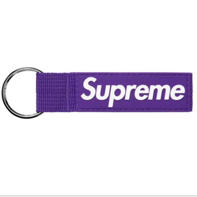 Supreme(シュプリーム)のSupreme Webbing Keychain キーチェーン キーホルダー　紫 メンズのファッション小物(キーホルダー)の商品写真